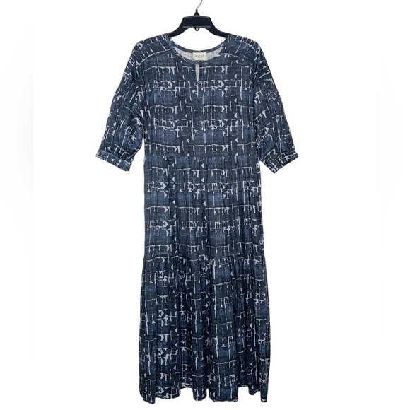 Wrap‎ London Tiered Linen Dress - Picture 1 of 6